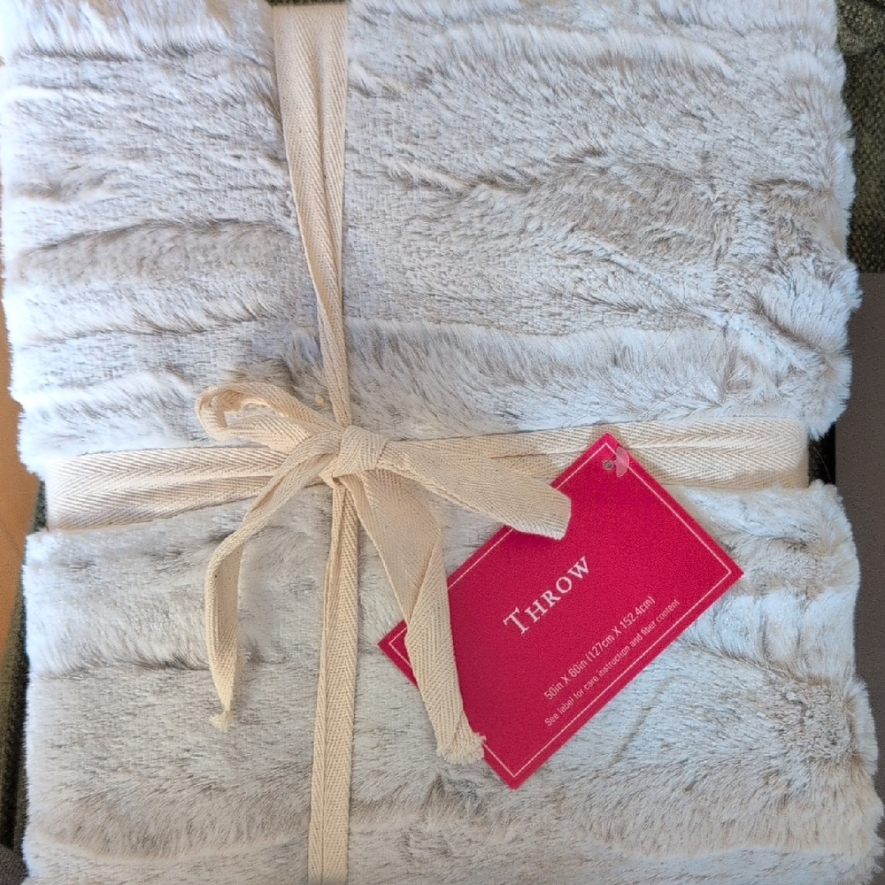 NWT Throw Blanket From World Market- Super Soft!!
